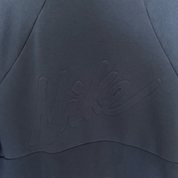 Women's Nike Cropped Blue Sweatshirt - Picture 2 of 4